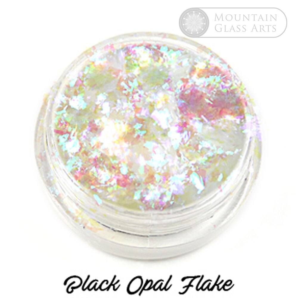 【BLACKPURPLE】23SS★ [blacklabel] Lumiere Crystal Pearl NC Lumiere Lusters™ - Black Opal Transparent Flake - Small Jar